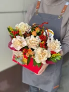Букет для учителя &laquo;Осенний комплимент&raquo;