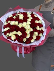 Букет из 101 розы &laquo;Монако&raquo;  (XL)
