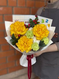 Букет для учителя &laquo;Яркое настроение&raquo;